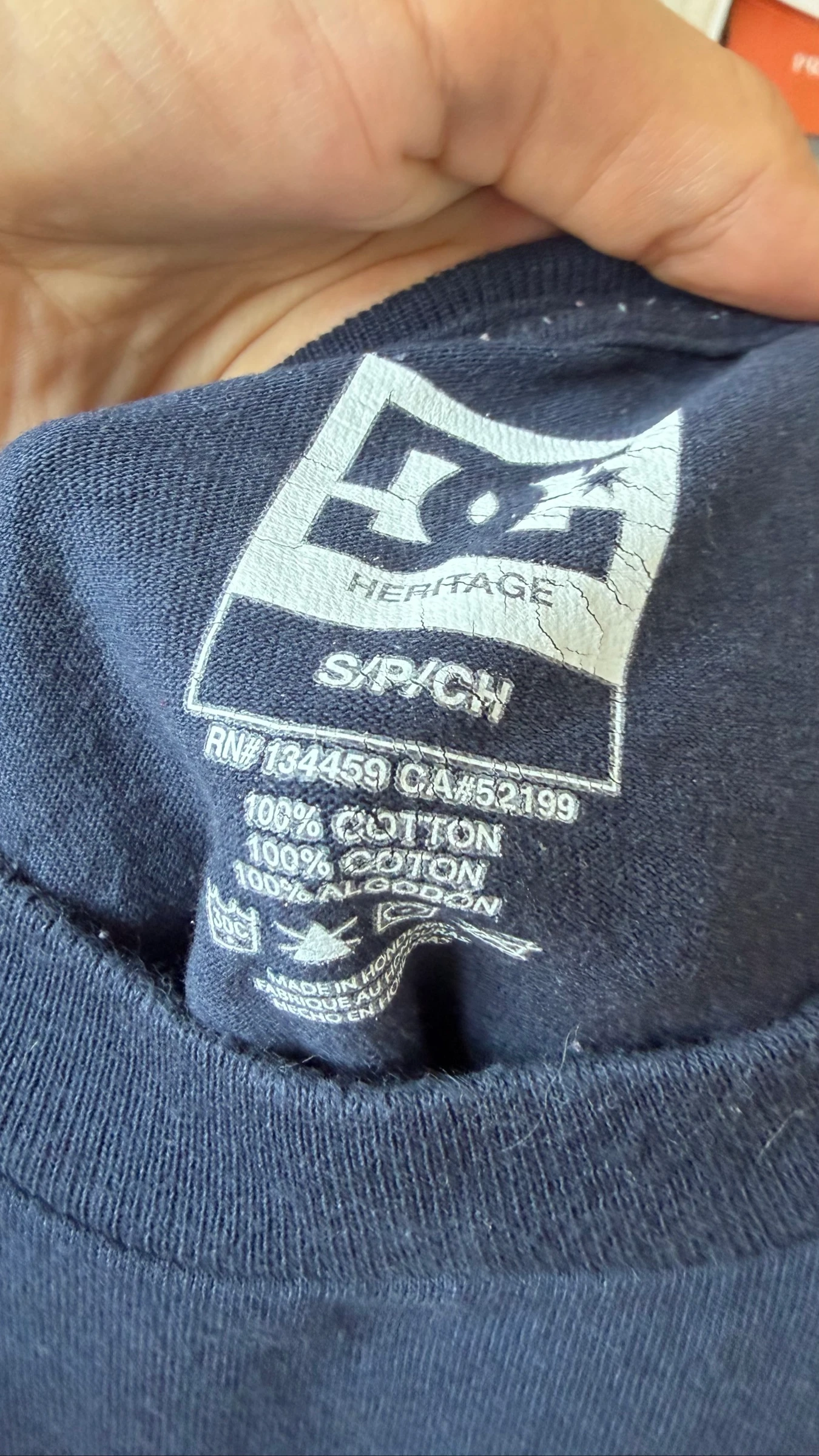 Camiseta DC Shoes Heritage azul marinho tamanho P – photo 5